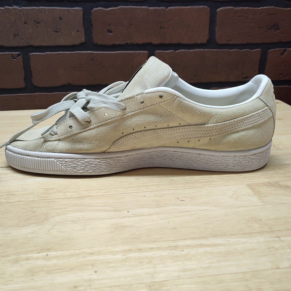 Puma Suede Classic XXI tan Puma White Lace Up Sneakers Men's Size 10.5 - Picture 10 of 16